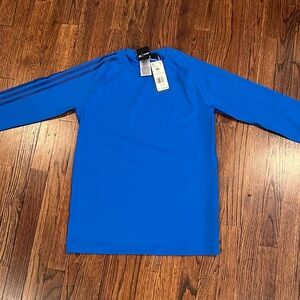 Adidas X IVY PARK Blue LONG SLEEVE Baselayer TEE Running Gym Shirt